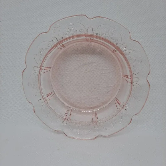 Antique Depression Glass Jeanette Cherries Bowl, Pink - Picture 2 of 9